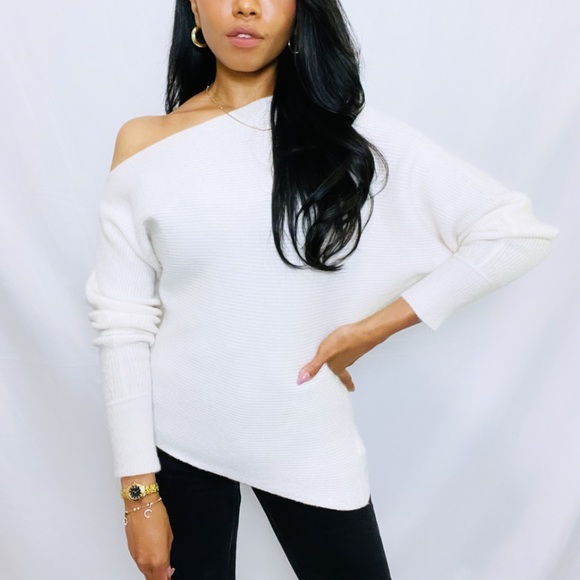 INTERMIX Sweaters - INTERMIX | Off Shoulder "Jacquline" Sweater P
